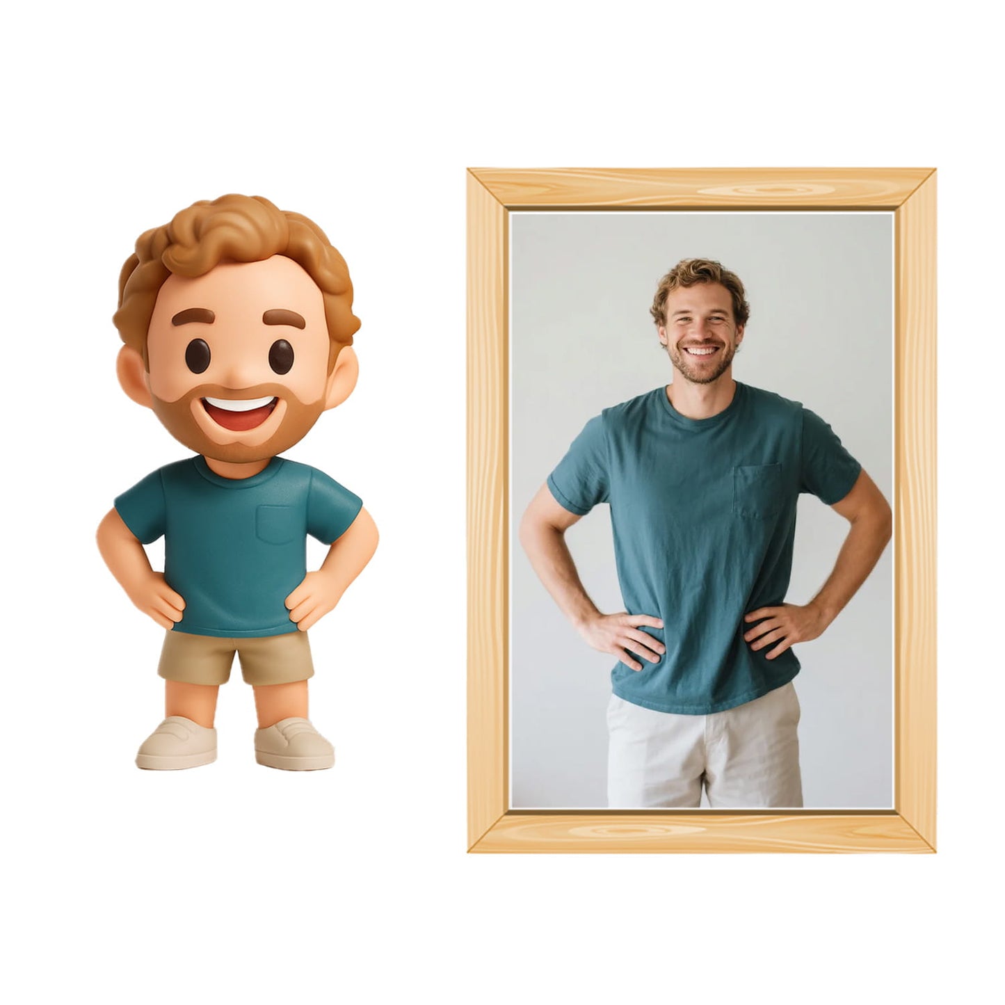 Custom 3D Printed Resin Figure from Photo | Funko-Style Gift