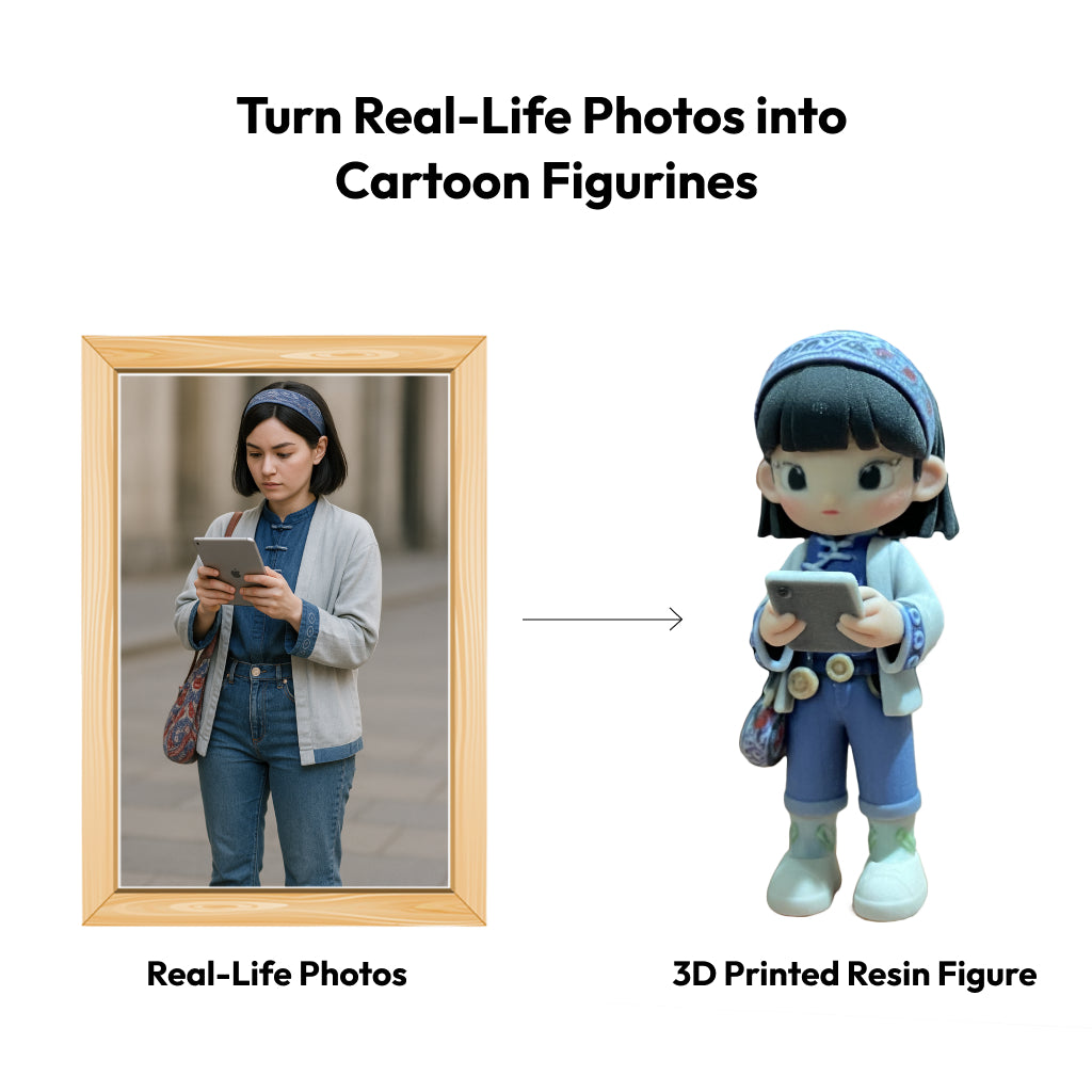 Custom 3D Printed Resin Figure from Photo | Funko-Style Gift