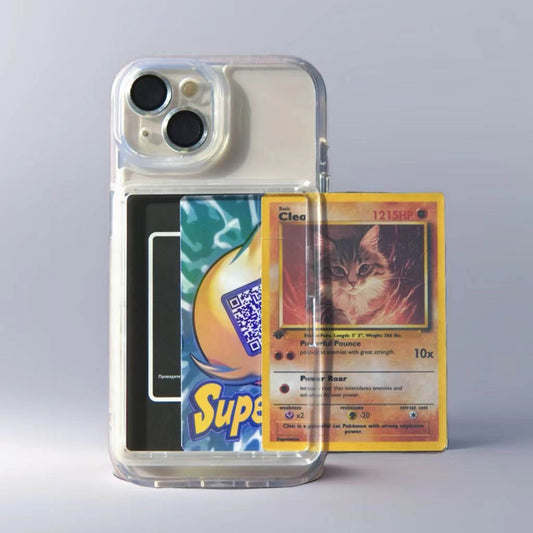 Custom Card-Display Phone Case – Compatible with Pokémon Trading Cards